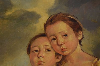 Lot 520 - Barry Leighton-Jones (1932-2011) - Oil on canvas - Two children on a beach