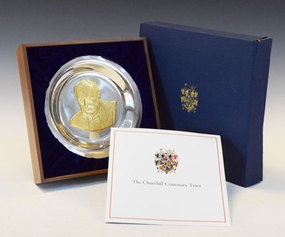 Lot 101 - The Churchill Centenary Trust limited edition silver filled plate