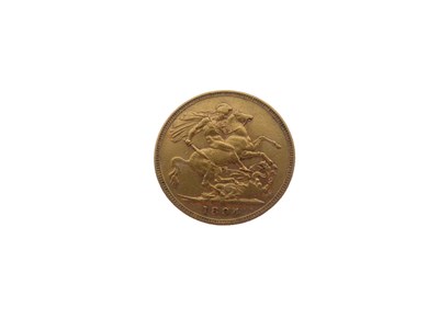 Lot 144 - Queen Victoria Melbourne Mint gold sovereign, 1894