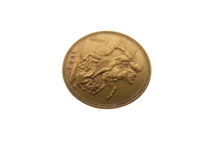 Lot 144 - Queen Victoria Melbourne Mint gold sovereign, 1894