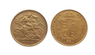 Lot 146 - Queen Victoria gold half sovereign, 1887 and Edward VII gold half sovereign, 1906 (2)