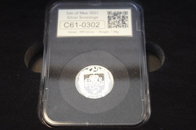 Lot 154 - Isle of Man silver sovereign, 2021