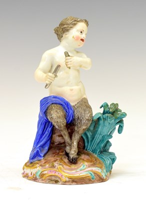 Lot 325 - Meissen figure of a Satyr