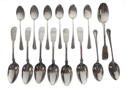 Lot 126 - Quantity of silver teaspoons