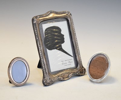 Lot 109 - Three silver photo frames