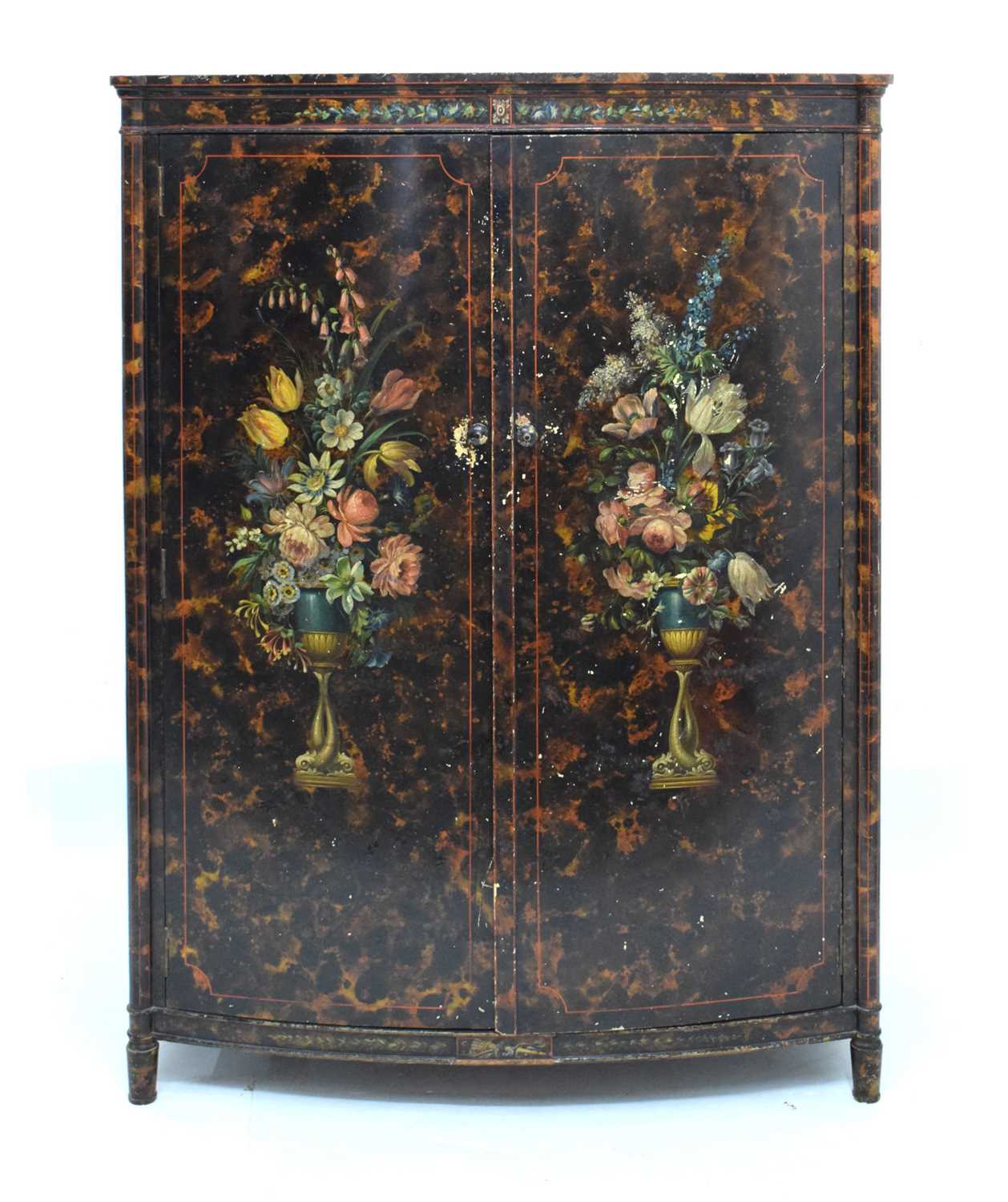 Lot 643 - Painted wardrobe