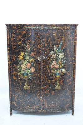 Lot 643 - Painted wardrobe