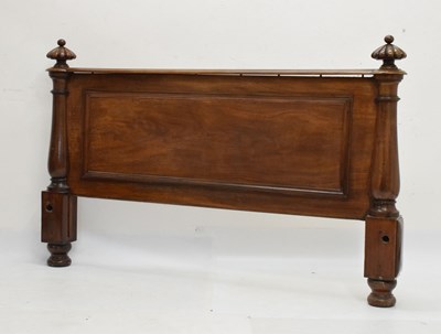 Lot 589 - Victorian mahogany bed end