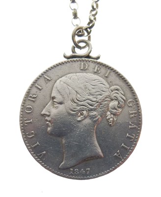 Lot 155 - Victorian silver crown, 1847