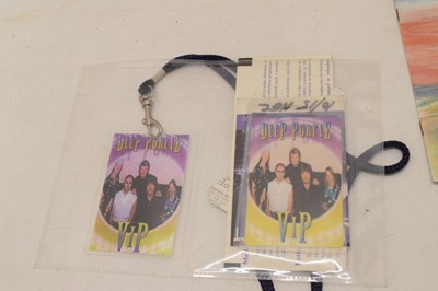 Lot 201 - Deep Purple autographed 1996 Japanese poster with a collection of Gillan related ephemera