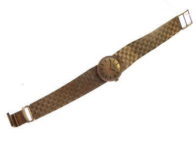 Lot 61 - Tissot- Lady's Stylist 9ct gold bracelet watch