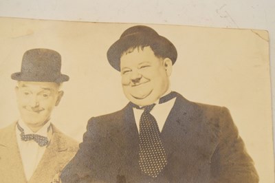 Lot 210 - Laurel & Hardy signed photographic postcard