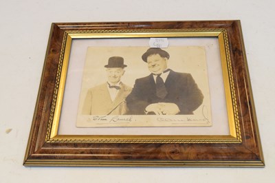 Lot 210 - Laurel & Hardy signed photographic postcard