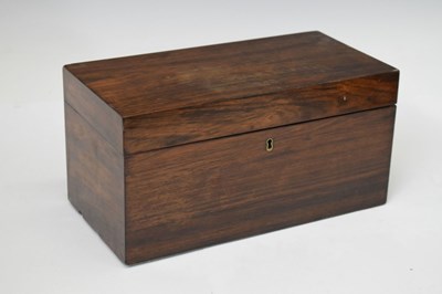 Lot 246 - 19th Century rosewood tea caddy