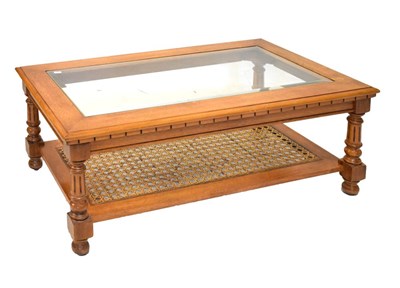 Lot 463 - Glass topped coffee table