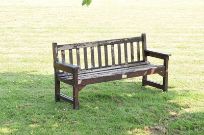 Lot 622 - Lister & Co. teak garden bench or seat