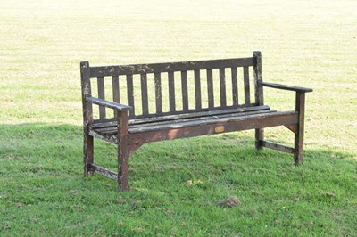 Lot 624 - Lister & Co. teak garden bench or seat