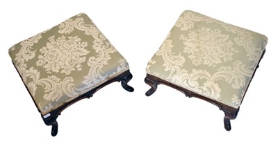 Lot 387 - Pair of footstools