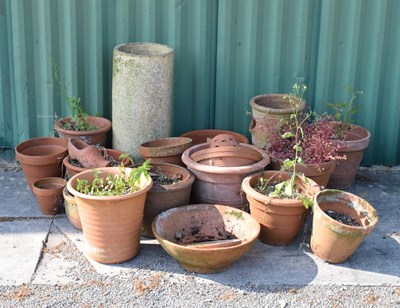 Lot 642 - Quantity of terracotta pots, etc