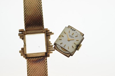 Lot 62 - Universal Genève - Lady's 1960s 9ct gold bracelet watch