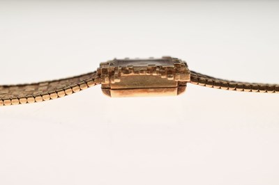 Lot 62 - Universal Genève - Lady's 1960s 9ct gold bracelet watch