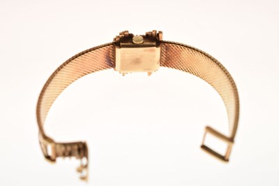 Lot 62 - Universal Genève - Lady's 1960s 9ct gold bracelet watch
