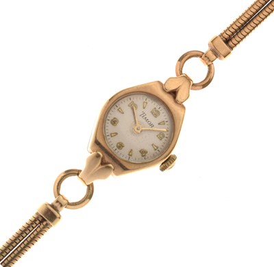 Lot 136 - Timor - Lady's 9ct gold cocktail watch