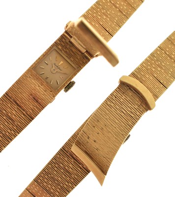 Lot 61 - Bueche-Girod - Lady's 1960s 18ct gold bracelet watch