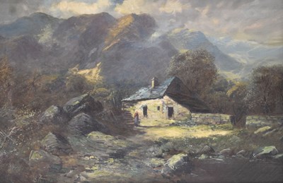 Lot 505 - Henry Cooper (1859-1934) - Oil on canvas - Cottage near Barmouth