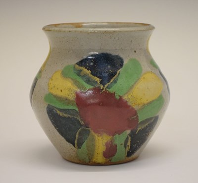 Lot 371 - Janice Tchalenko (1942-2018) stoneware vase, circa 1985