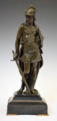 Lot 321 - Bronze figure of a Teutonic or Norse warrior