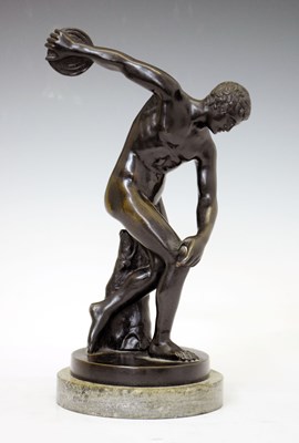 Lot 305 - Bronze Discobolus