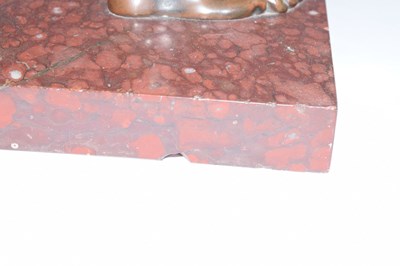 Lot 307 - Patinated bronze figure of the Borghese Gladiator after the Antique
