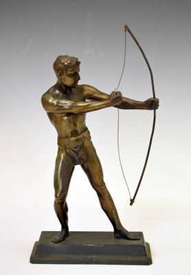 Lot 218 - Spelter of an archer