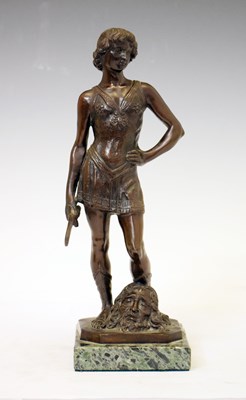 Lot 311 - Bronze after A. Del Verrocchio, David & Goliath