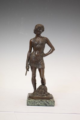 Lot 311 - Bronze after A. Del Verrocchio, David & Goliath