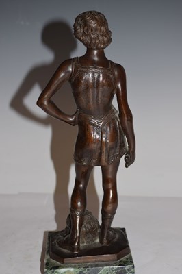 Lot 311 - Bronze after A. Del Verrocchio, David & Goliath