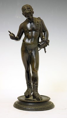 Lot 310 - 19th century Grand Tour bronze figure of Narcissus