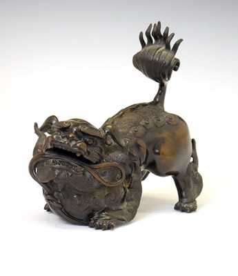 Lot 453 - Chinese bronze Dog of Fo