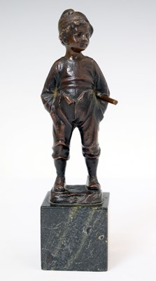 Lot 323 - Bronze of a Dutch boy