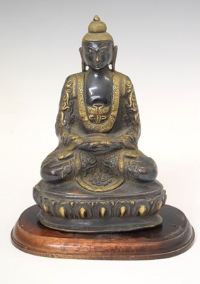 Lot 388 - Thai bronze figure of Buddha