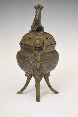 Lot 455 - Japanese bronze koro