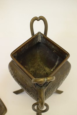 Lot 455 - Japanese bronze koro