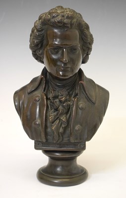 Lot 204 - Reproduction bust of Mozart