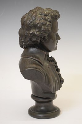 Lot 204 - Reproduction bust of Mozart