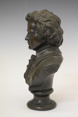 Lot 204 - Reproduction bust of Mozart