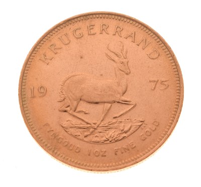 Lot 161 South African gold Krugerrand 1975