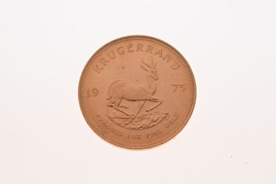 Lot 161 - South African gold Krugerrand, 1975