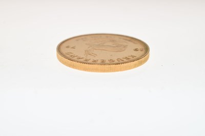 Lot 161 - South African gold Krugerrand, 1975