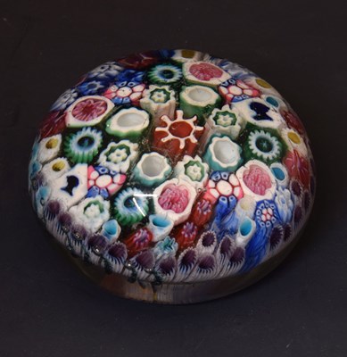 Lot 406 - Royal Interest: Mid 19th Century Old English glass Queen Victoria double silhouette cane paperweight